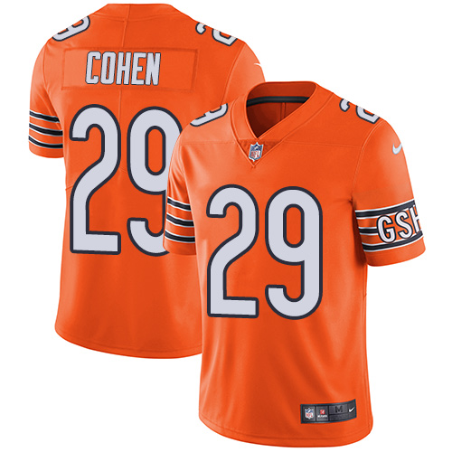 Nike Bears #29 Tarik Cohen Orange Youth Stitched NFL Limited Rush Jersey